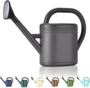 Watering Can 1 Gallon for Garden, Indoor Plants, Outdoor Plant House Flower, Large Long Spout with Sprinkler Head (Grey) by GreenHaven Gardens