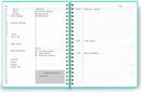 Undated Daily Planner - Undated Planner with Hourly Schedules, Action Items and Follow-up, A4 Daily Organizer Notebook to Increase Productivity, Appointment Book for Time Management, 8.5 × 11 Inch by TinyTreasures Baby Boutique