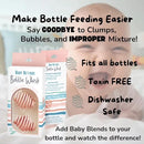 Bottle Whisk, Eliminate Clumps and Reduce Bubbles, 2-Pack,BPA Free Food Grade Silicone (Pink) by TinyTreasures Baby Boutique