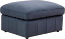 Ottoman Rectangular Storage Ottoman Bench, Flannel Footrest Stool Footstool with Lid for Living Room, Bedroom, Entryway, Gray Blue, 38"x30"x22" by CozyNest Decor