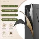 Letaya Storage Cabinet,75" H Metal Kitchen Pantry Cabinets with Doors and Adjustable Shelves,Pantry Organizers for for Cupboard/Dining/Bathroom/Office/Garage Room,Black by CozyNest Decor