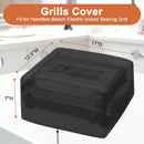 Indoor Grill Cover for Hamilton Beach 12.5x17x7in Electric Grill, Dust-Proof, Portable - Black by GreenHaven Gardens