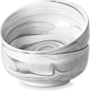 MALACASA Large Soup Bowls Set, 44 OZ (7") Salad Bowls Cereal Bowls Set of 2,Marble Grey Ceramic Bowls for Kitchen, Dishwasher & Microwave Safe, Series REGULAR by CozyNest Decor