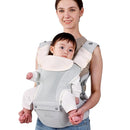 Bebamour Baby Carrier with Hip Seat,All-Position Breathable Mesh Hip Seat & Carrier 0-36Months with Head Hood, 3 PCS Teething Pads, Waist Extender,Storage Bag & Pacifier Case (Grey) by TinyTreasures Baby Boutique