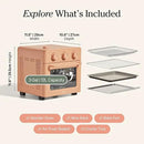 Our Place Wonder Oven | 6-in-1 Air Fryer & Toaster Oven with Steam Infusion | Compact, Countertop Friendly, Fast Preheat, Multifunctional | Air Fry, Toast, Roast, Bake, Reheat & Broil | Spice by CozyNest Decor