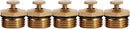 5pcs Brass Misting Nozzles Adjustable 1/2 inch Centrifugal Water Atomizing Spray Nozzle Mist Sprinkler Jet Water Save Sprinklers for Outdoor Cooling System Agricultural Lawn Garden Irrigation by GreenHaven Gardens