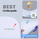 Washable Underpads, 34" x 72" (Pack of 2) Extra Heavy Absorbency ,100% Waterproof Mattress Protector,Flannel Cotton Underpads for Kids, Adults,Pets,Bed, Couch, Sofa, Floor,Home by TinyTreasures Baby Boutique