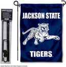 College Flags & Banners Co. Jackson State Tigers Garden Flag with Pole Stand Holder by GreenHaven Gardens