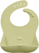 Abiie Ruby Wrapp Silicone Bibs for Babies with Front Pocket - Waterproof Bib - Stain Resistant - Silicone Toddler Bibs by TinyTreasures Baby Boutique
