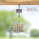 BeneLabel 4Pcs Wall Mount Ceiling Plant Hanger Hooks, Outdoor Hanging Brackets for Hanging Plant Light Outdoor Wire Fairy Lights Wind Chimes Bird Feeders, Safety Buckle Design, 3 1/4" by GreenHaven Gardens