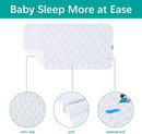 Crib Mattress Protector Pad Cover Quilted Waterproof Incontinence Bed Pads Wetting Protection Pad 52" x 28" Reusable & Non-Slip Potty Training Pads for Toddlers (Quilted Improved Thickness) by TinyTreasures Baby Boutique