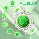 Kids Watch,Boys Watch for 3-15 Year Old Boys,Digital Sport Outdoor Multifunctional Chronograph LED 50 M Waterproof Alarm Calendar Analog Watch for Children with Silicone Band,Kids Gift by TinyTreasures Baby Boutique