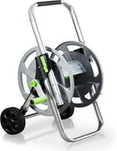 Garden Hose Reel Cart, Holds 75-150 Feet of 5/8-Inch Hose, Portable Hose Reel Cart With Wheels,Adjustable Handrail, Quick Hose Connector by GreenHaven Gardens