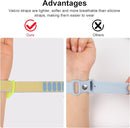 Kids Wristband Compatible with Apple AirTag, Protective Case for Air Tag GPS Tracker Holder with Nylon Bracelet, Adjustable Anti Lost Watch Band for Toddler Child Elder(Yellow & Khaki) by TinyTreasures Baby Boutique