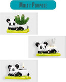 Panda Hanging Planter, Succulent Pot with Drainage, 6 ft Natural Fiber Cord, Ceramic Bear Animal Holder for Cacti & Small Plants, Decorative Panda Gift Decor for Women Men by GreenHaven Gardens