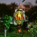 DREAMSOUL Cardinal Large Solar Hot Air Balloon Lantern with Flame, Glass Hanging Solar Lanterns Outdoor Waterproof for Garden Yard Patio Decor by GreenHaven Gardens