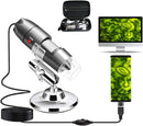 USB Microscope Camera 40X to 1000X, Cainda Digital Microscope with Metal Stand & Carrying Case, Compatible with Android Windows Linux Mac, Portable Microscope Camera for Kids Students Adults (Gray) by TinyTreasures Baby Boutique