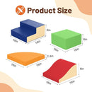 4-Piece Soft PU Leather Toddlers Climbing Toys, Foam Climbing Blocks for Toddlers, Baby Play Set Foam Climb Structures for Toddler 3+, Indoor Crawl Activity Play Gym by TinyTreasures Baby Boutique