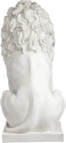 Design Toscano Lion of Florence Sentinel Indoor/Outdoor Animal Statue, 28 Inch Tall, Cast Stone Resin, Antique Stone Finish by CozyNest Decor