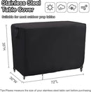 Kingling Outdoor Prep Table Covers, Waterproof Stainless Steel Table Cover Metal Table Cover Protection for Patio Kitchen Prep/Work Tables - 72''L x 30''W x 35''H by CozyNest Decor