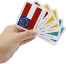 Menique U.S. States Flags Memory Matching Game – 100 Cards (50 Pairs) – Learn State Flags, Capitals & Abbreviations – Educational Card Game for Kids and Adults by TinyTreasures Baby Boutique