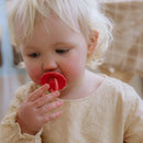 FRIGG Natural Rubber Baby Pacifier 4-Pack Rosy Romance | Made in Denmark | BPA-Free (6-18 Months) by TinyTreasures Baby Boutique