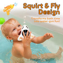 TKY Baby Bath Thermometer with Floating Toys - Digital Water & Room Temperature Monitor, Rechargeable Thermometer with Alerts for Newborn Bath Essentials, Infant Safety(TKYCD008) by TinyTreasures Baby Boutique