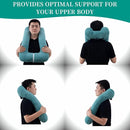 Travel Pillow Upgraded Version of Aircraft Travel Neck Pillow with Storage Bag, Sleep Pillows for Travel by Train, Car, or Plane, Supporting The Head and Body, Travel Pillow for Kids by TinyTreasures Baby Boutique