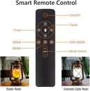 Lantern LED Battery Powered Camping Lamp Outdoor Hanging Lantern Flickering Flame Rechargeable Retro Lanterns Remote Control 4 Modes Light Non-Solar 2 Pack by CozyNest Decor