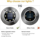 ZGWJ Solar Ground Lights,4 Pack Waterproof Solar Garden Lights, Upgraded Outdoor Garden Waterproof Bright in-Ground Lights, Landscape Lights for Pathway,Yard,Deck,Lawn,Patio,Walkway White by GreenHaven Gardens