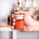 Spice Jar Set,2.5oz 20 Piece Glass Jar with Bamboo Airtight Lids and Labels, Mini Clear Food Storage Containers for pantry, kitchen canisters for Tea, Herbs, Sugar, Salt, Coffee by CozyNest Decor