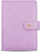 Melsbrinna Rfid Passport Holder for Travel women/Men, Cute Passport Wallet Rfid Blocking Card Slots, Rfid Passport Cover/CaseTravel Wallet, Passport Book Holder (1, LG PURPLE) by TinyTreasures Baby Boutique