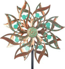 Viveta Metal Wind Spinners Outdoor,Vintage Kinetic Wind Spinner Garden Pinwheels with Metal Stake for Patio,Lawn,Garden,59 * 13.4 Inch by CozyNest Decor