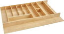 Rev-A-Shelf Trim-to-Fit Silverware Drawer Organizer For Kitchen Utensils, Cutlery Cabinet Storage Divider Insert, 33" x 22", Maple Wood, 4WUTCT-36SH-1 by CozyNest Decor