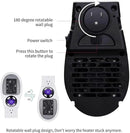 450W Programmable Space Heater, Remote Wall Outlet Electric Space Heater as Seen on TV with Adjustable Thermostat and Timer and Led Display, Compact for Office Dorm Room, 2 Pack by CozyNest Decor