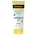Neutrogena Sheer Zinc Oxide Kids Mineral Sunscreen Lotion, Broad Spectrum SPF 50+ with UVA/UVB Protection, Water-Resistant for 80 Minutes, Paraben-, Dye-, Fragrance- & Tear Free, 3 fl. oz by TinyTreasures Baby Boutique