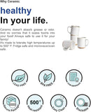 LE TAUCI Coffee Mugs 15 oz,Ceramic Mug Set, Coffee Cups for Latte, Hot Tea, Cappuccino, Mocha, Cocoa, Dishwasher Safe, Suit For Housewarming Wedding- 3.5 inch, Set of 4, Arctic White by CozyNest Decor