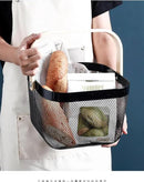 2 Pack Garden Harvest Baskets, Picnic Baskets with Durable Metal Mesh and Bamboo Handle, Perfect for Shopping, Gardening, Picnics, and Organizing by GreenHaven Gardens