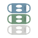 Dr. Brown's Wide-Neck Baby Bottle Handles, 100% Silicone, Easy Grip Removable Handles for Bottle to Sippy Cup Transition, Blue/Gray/Green, 3-Pack, 4m+ by TinyTreasures Baby Boutique