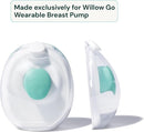 Willow Go - 7oz Reusable Milk Containers with Splash Guard - for use with Willow Go Hands Free Breast Pump by TinyTreasures Baby Boutique