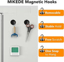 MIKEDE Black Magnetic Hooks, 80Lbs Heavy Duty Earth Magnets with Hooks for Cruise Cabin, Strong Magnet Hooks for Hanging, Super Metal Magnetic Hanger for Grill, Fridge, Kitchen - Pack of 10 by CozyNest Decor