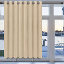 Easy-Going Blackout Door Curtains for Bedroom, Solid Thermal Insulated Grommet and Noise Reduction Window Drapes, Room Darkening Curtains for Living Room, 1 Panel (100x84 in, Beige) by CozyNest Decor