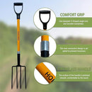 Garden Fork, 4-Tines Pitchforks,45-Inch Pitchfork for Gardening,Fiberglass Digging Fork Pole, D-Handle by GreenHaven Gardens