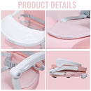 Baby Booster Seat for Dining Table with Removable Tray & Cushion, 3in1 Portable Toddler Booster Seat, 4 Height Adjustable Travel High Chair for Babies and Toddlers by TinyTreasures Baby Boutique
