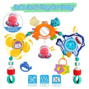 Baby Stroller Car Seat Toys,Adjustable Crib Mobile Activity Arch Toys with Sound Toy and Baby Hanging Toys,Sensory Play Travel Bouncer Bassinet Toy for Toddler Boy Girl 0 3 6 9 12 24 Month by TinyTreasures Baby Boutique
