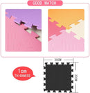 MQIAOHAM® 18 Pieces Puzzle Play Mats, Soft Baby Play Mat, Kids Interlocking Foam Floor Tiles, Toddlers Carpet Playmats G301018-103 by TinyTreasures Baby Boutique
