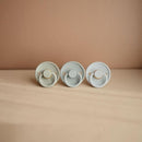 FRIGG Natural Rubber Baby Pacifier 4-Pack Skyline Serenity | Made in Denmark | BPA-Free (6-18 Months) by TinyTreasures Baby Boutique