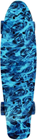 Skateboards Complete 22 Inch Mini Cruiser Retro Skateboard for Kids Boys Youths Beginners by TinyTreasures Baby Boutique