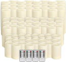 144-Pack LED Flameless Candles with Remote Control for Home and Special Occasions (Three Sizes) by CozyNest Decor
