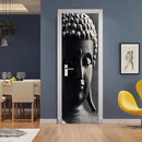 3D Door Stickers - Buddha Statue Murals - Peel & Stick - Self-Adhesive Decals - Removable PVC Waterproof Door Poster - 37.4" x 82.7" for Bedroom & Living Room by GreenHaven Gardens